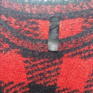 Red and Black Checkered Sweater
